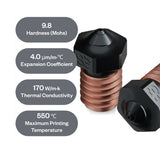 FYSETC Phaetus Silicon Carbide V6 Nozzle Temperature Resistance 550℃ Nozzles Suitable Every Material for Voron Vzbot Prusa