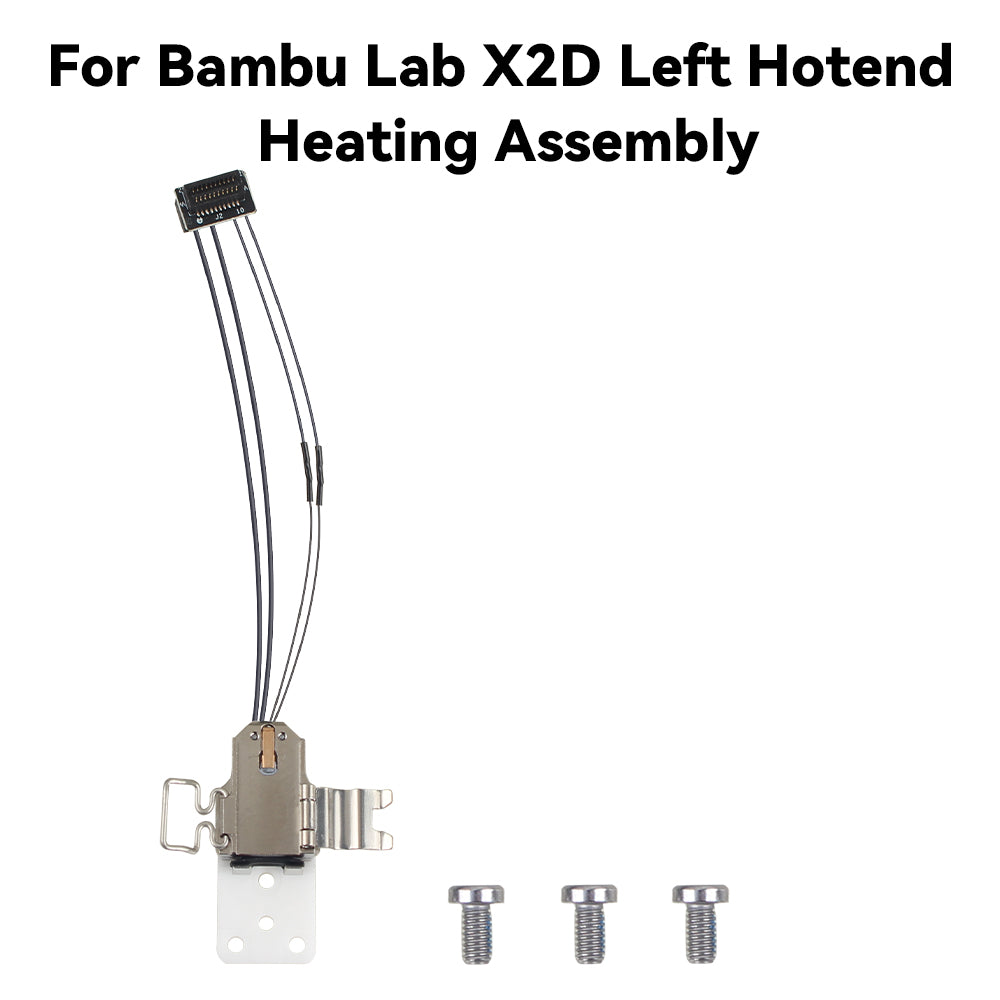 Hotend Heating Assembly Left Side for Bambu Lab X2D 3D Printer Hotend Parts 3D Printing Accessories High Temperature 350℃