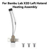 Hotend Heating Assembly Left Side for Bambu Lab X2D 3D Printer Hotend Parts 3D Printing Accessories High Temperature 350℃