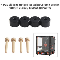 FYSETC Voron PEEK Heated Bed Feet Isolation Column Hotbed Protector Cushion Damping for Voron 2.4 R2 Voron Trident 3d Printers