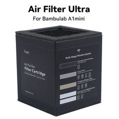 H13 HEPA Air Filter Ultra Cartridge for Bambu Lab A1 Mini 3D Printer Enclosure Smoke and Odor Purification Replacement