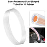 Low Resistance Star Shaped PTFE Tube for 1.75mm Filament 5 Meter  Teflon Tube 260°C Heat Resistant for 3D Printer