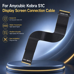 Display Cable for Anycubic Kobra S1C FPC Screen Connection Ribbon High Speed Signal Transmission Flexible Durable Replacement