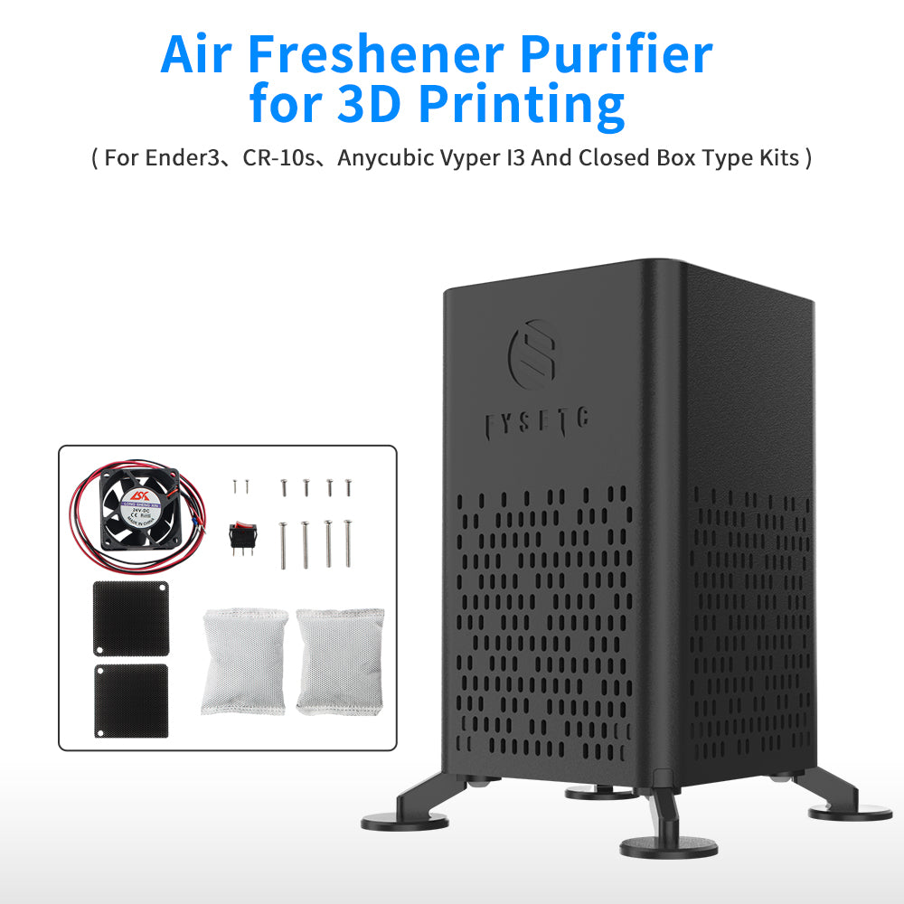 3D Printer Air Purifier Activated Carbon Air Filter LCD DLP Resin Gas for Anycubi Vyper Ender3 CR-10s 3D Printer Accessories