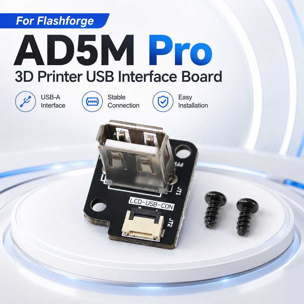 USB Interface Board for Flashforge AD5M Pro 3D Printer USB A Port Replacement Part with Cable