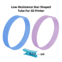 Low Resistance Star Shaped PTFE Tube for 1.75mm Filament