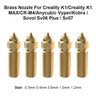 FYSETC 10pcs Brass Nozzles for Creality K1/K1 Max High-speed 3D Printer Nozzles 0.3/0.4/0.6/1.0/1.2mm 1.75mm Filament for K1MAX CR-M4