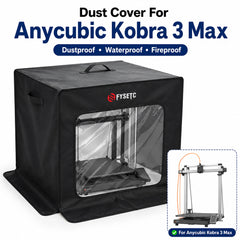 FYSETC Dust Cover for Anycubic Kobra 3 Max 3D Printer Enclosure Waterproof Fireproof Oxford Cloth with Silver Lining Viewing Window