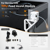 TPU Feed Assist Module for Bambu Lab H2  P1 X1 Series X2D 3D Printer  Components Kit for Flexible Filament Reliable TPU Printing