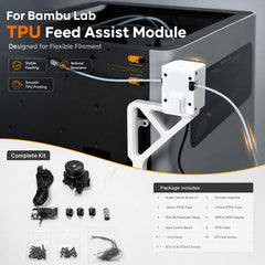 TPU Feed Assist Module for Bambu Lab H2  P1 X1 Series X2D 3D Printer  Components Kit for Flexible Filament Reliable TPU Printing
