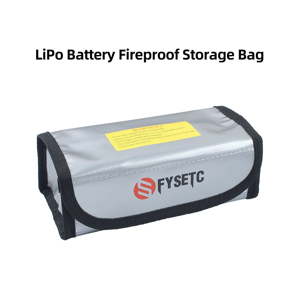 Lipo Battery Fireproof Storage Safety Bag With Hook & Loop Closure for RC Model 3D Printer Lithium Cell Charging Protection