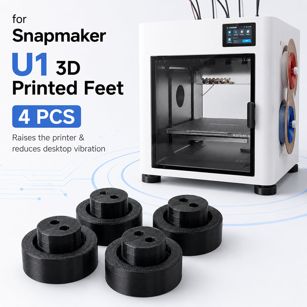 Anti Vibration Feet for Snapmaker U1 3D Printer 4Pcs TPU Shock Absorber Pads Non Slip Rubber Feet for Printer Base Stand
