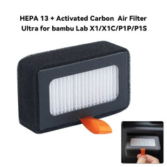 HEPA13 Activated Carbon  Air Filter Cartridge for Bambu Lab X1 X1C P1P P1S 3D Printer  Enclosure Air Purification Replacement