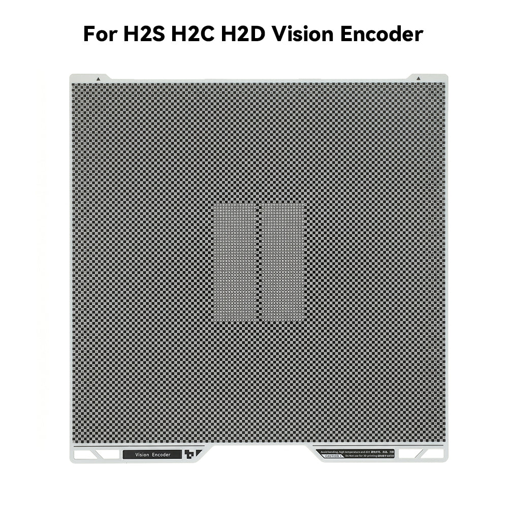 Vision Encoder Calibration Plate for Bambu Lab H2D H2S H2C 3D Printer XY Axis Motion Accuracy Calibration Tool 50um Precision