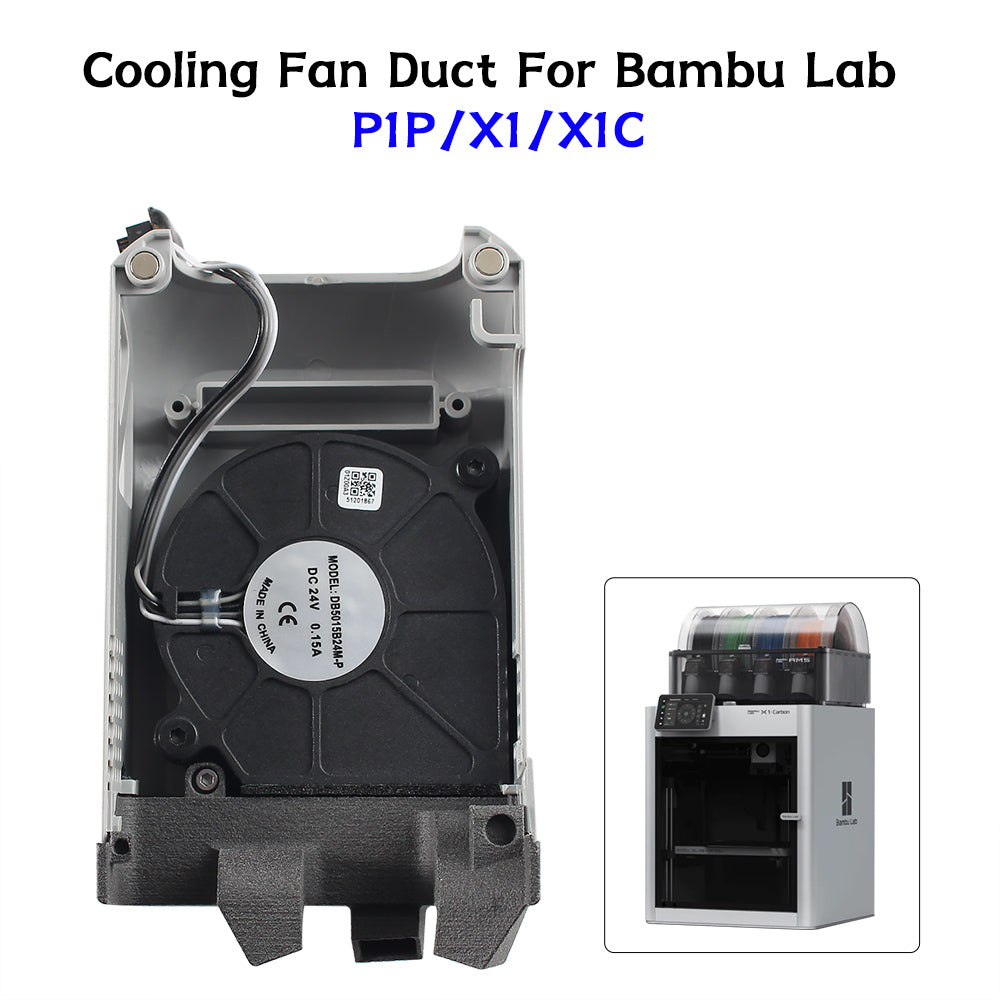 For Bambu P1p /X1 Air Duct Kit PA12 Material Component Heat Dissipation 3d Printer parts