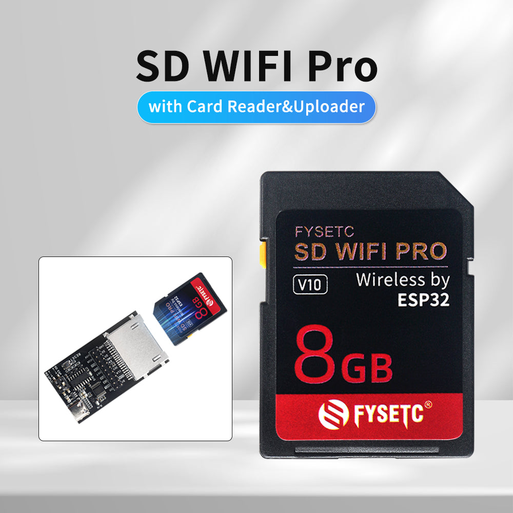FYSETC Upgrade SD WIFI PRO with Card-Reader Module Run Wireless by ESP32-PICO-D4 Chip Web Server Reader&Uploader 3D Printer Parts