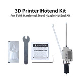 For SV08 Upgraded Hotend High Temperature Resistance Supports Fast Printing With Hardened Steel 0.4mm Nozzle For SV08 3D Printer