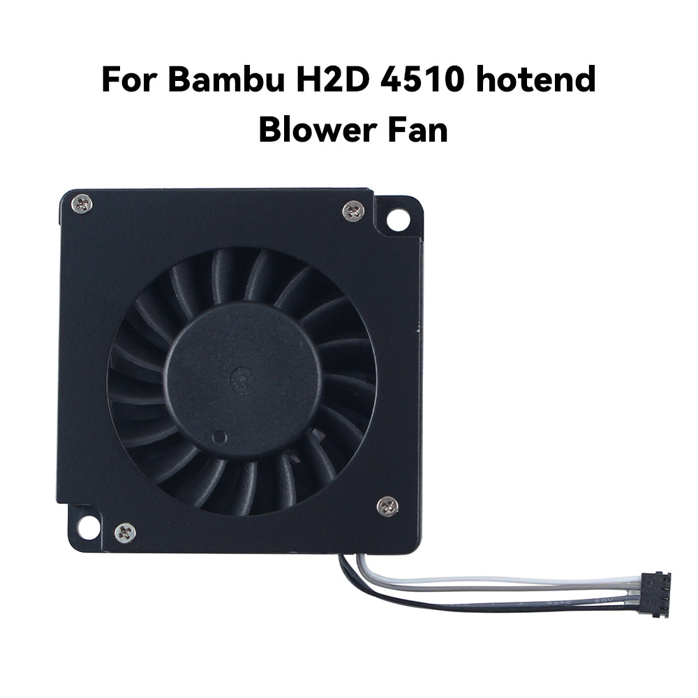4510 DC 5V PWM Controlled Hotend Blower Fan for Bambu H2D 3D Printer Dual Ball Bearing 4.2CFM 8500RPM Replacement
