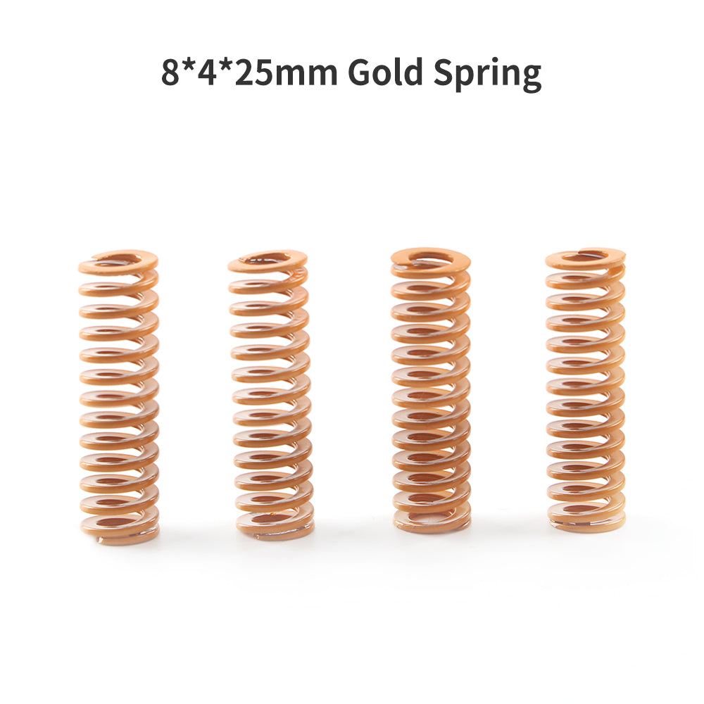 FYSETC 1 pcs 3D Printer Parts Gold Spring 8*4*25mm Spring for Heated bed MK3 CR-10 hotbed