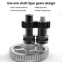 FYSETCSherpa CNC Spur Gear Nano Coated One-Piece Stainless Steel Bull Gear Kit High Precision Extruder Gears for Voron V0 3D Printer