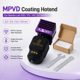 MPVD Coated Hotend for Bambu Lab X2D P2S H2S A1 Series 0.2 0.4 0.6 0.8mm Wear Resistant Nozzle with Silicone Sock High Flow 300°C