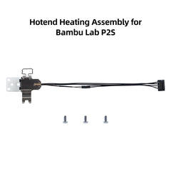 Hotend Heating Assembly for Bambu Lab P2S, 180mm Total Length, with Mounting Screws, Complete Heater and Thermistor Unit for 3D Printer