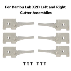 6pcs Filament Cutter Left and Right 3+3 for Bambu Lab X2D 3D Printer