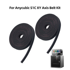 2GT 6mm Width Timing Belt XY Axis Complete Kit For Anycubic S1C 3D Printer Motion Transmission Replacement