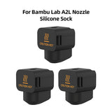 3pcs Silicone Sock for Bambu Lab A2L 3D Printer Hotend 300°C Heat Resistant Thermal Insulation Cover Replacement
