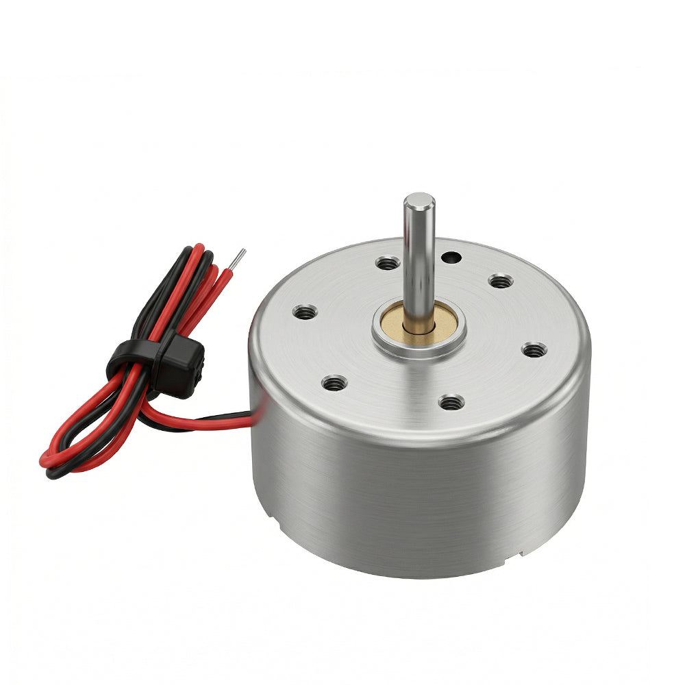 Round R300C DC Motor, 3V-6V Mini Electric Motor for DIY Projects, High Speed Low Noise