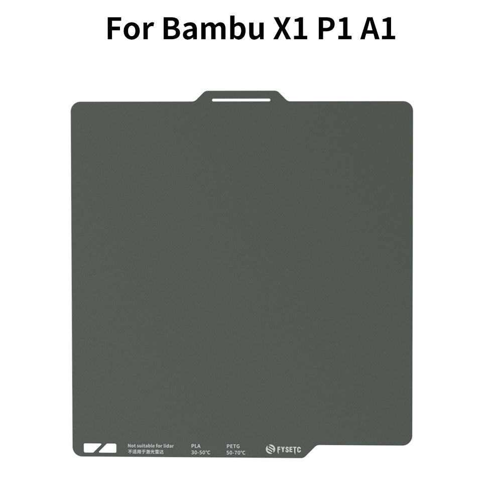 FYSETC CryoNix Upgraded Build Plate Double-sided Easy To Printing Steel Sheet for Bambu H2D X1 P1 A1 3D Printers
