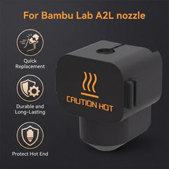 3pcs Silicone Sock for Bambu Lab A2L 3D Printer Hotend 300°C Heat Resistant Thermal Insulation Cover Replacement