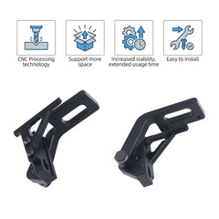 CNC Door Hinge  Max 270° Swing Range For Bambu X1 P Series 3D Printer Front Door Upgrade Replacement
