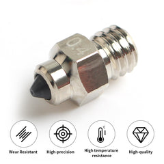 FYSETC 10PCS/SET DLC Hardened Steel & Copper Wear Resistant Bimetal HC Nozzle For V6 / Volcano /Mk8 Hotend Neptune4 K1 Nozzle 3D Printer Nozzle