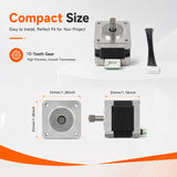 High Precision Extruder Motor for Anycubic Kobra S1 S1C 3D Printer 10 Tooth Gear Low Noise Stable Operation Direct Replacement