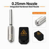 Integrated Hardened Steel Nozzle Kit for Anycubic Kobra S1 Max 3D Printer 0.25 0.4 0.6 0.8mm  Nozzle with Silicone Sock