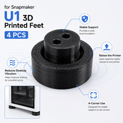 Anti Vibration Feet for Snapmaker U1 3D Printer 4Pcs TPU Shock Absorber Pads Non Slip Rubber Feet for Printer Base Stand
