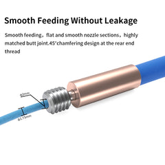 3D Printer Accessories 5 kinds of Bi-Metal Heatbreak Smooth Titanium Alloy Copper Plated Throat: Compatible with E3DV6 MK8 Anycubi Vyperr KobraMax Sidewinde X1 X2 Hotend