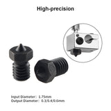 FYSETC E3D V6 High Quality Hardened Steel Nozzle 0.3/0.4/0.6mm size Nozzle High Speed Printing Nozzle for Voron Prusa 3dPrinter