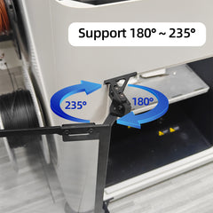 CNC Metal Door Hinge Upgrade Kit for Snapmaker U1 3D Printer 180°~235° Wide Angle Door Opening Hinge