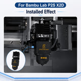 Hardened Steel High Flow Hotend 0.4mm 0.6mm for Bambu Lab P2S X2D 3D Printer Quick Swap Magnetic Installation