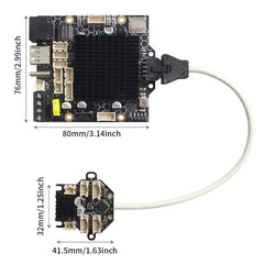 FYSETC Dual-core Cortex -A53 CPU Bullant Motherboard  Onboard 2209+GC6609 Motor Driver With Heatsink For Voron V0
