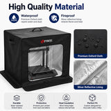 FYSETC Dust Cover for Anycubic Kobra 3 Max 3D Printer Enclosure Waterproof Fireproof Oxford Cloth with Silver Lining Viewing Window