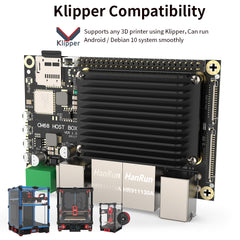 CM68 Host BOX Board 9-24V Power Input 5.8G/2.4G dual band WiFi Support Debian 10 For Klipper 3D Printer DIY