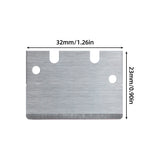 for Bambu Lab 3D Printer Hot Bed Scraper Replacement Blade With Fixing Screws for 3D Printer Hot Bed Print Removal Spare Part