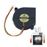 5015 DC24V Dual Ball Bearing Blower Cooling Fan With 3Pin Connector for Snapmaker U1 Print Head Extruder Nozzle Cooling Replacement