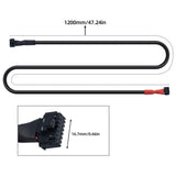 1200mm Total Length Dual Pre-crimped Plug Print Head Cable for Creality K2 Pro 3D Printer Thick Flexible Rubber Sheath