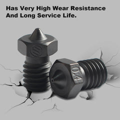 FYSETC 10pcs E3D V6 Hardened Steel Tungsten Carbide Coated Nozzles High Temperature Resistance and High Quality 3d Printer Parts