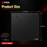 FYSETC Magnetic Sticker for Creality K1 MAX 317x312mm 1.5mm Thick Soft Magnetic Base Heat Resistant Strong Magnetic Hold 3D Printer Part
