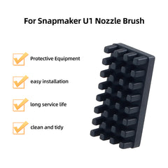 4PCS Silicone Nozzle Brush with Parking Pad Set for Snapmaker U1 3D Printer